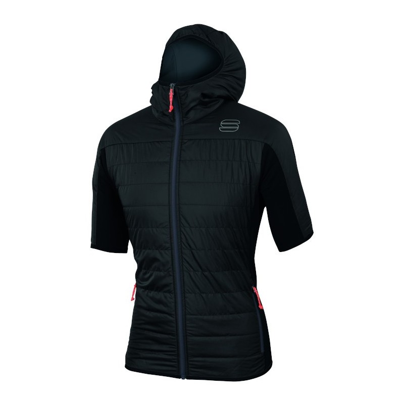 Куртка с коротким рукавом Sportful Rythmo Puffy Evolution чёрная Куртка с коротким рукавом Sportful Rythmo Puffy Evolution чёрная